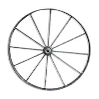 Roue de charrette ou de carriole en fer