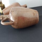 Set of 2 vintage glazed stoneware jugs