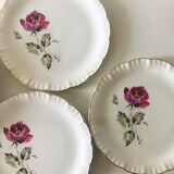 Lot of 6 dessert plates Digoin Sarreguemines