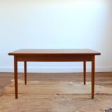Grande table à manger scandinave avec rallonges 1960s ( 6 à 12 personnes )