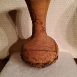 Terracotta vase covered with cork from the 70s