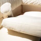 White sofa 2 places Molteni