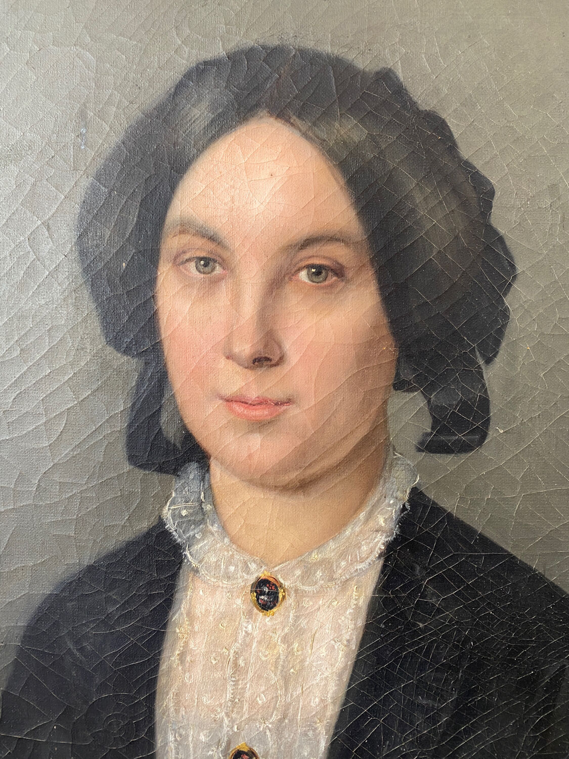 Portrait de femme école du XIXeme siècle