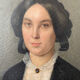 Portrait de femme école du XIXeme siècle