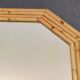 87 x 72 - Large octagonal bamboo wood rattan mirror