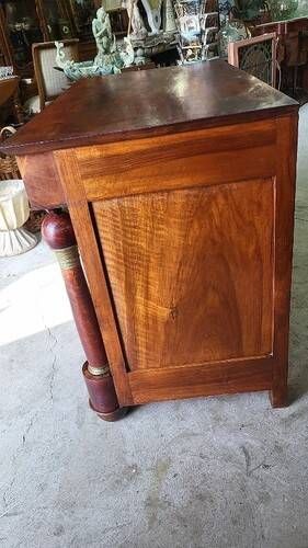 COMMODE EMPIRE 4 TIROIRS EN ACAJOU DU XIX ème SIECLE