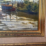 Printing on canvas Pleasure boats