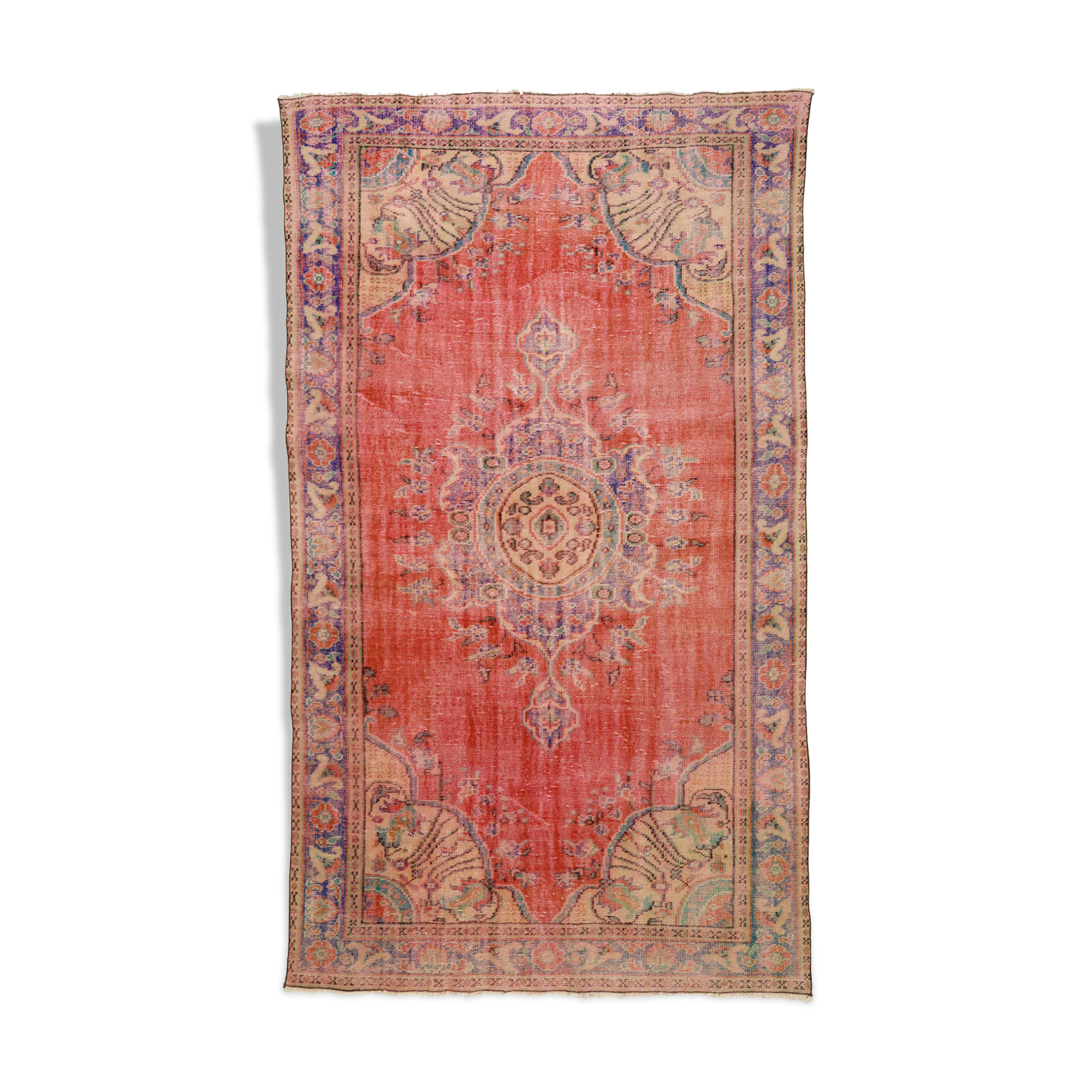 Anatolian handmade vintage rug 304 cm x 186 cm