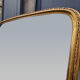 Miroir de cheminée doré, bois et verre, 19ème