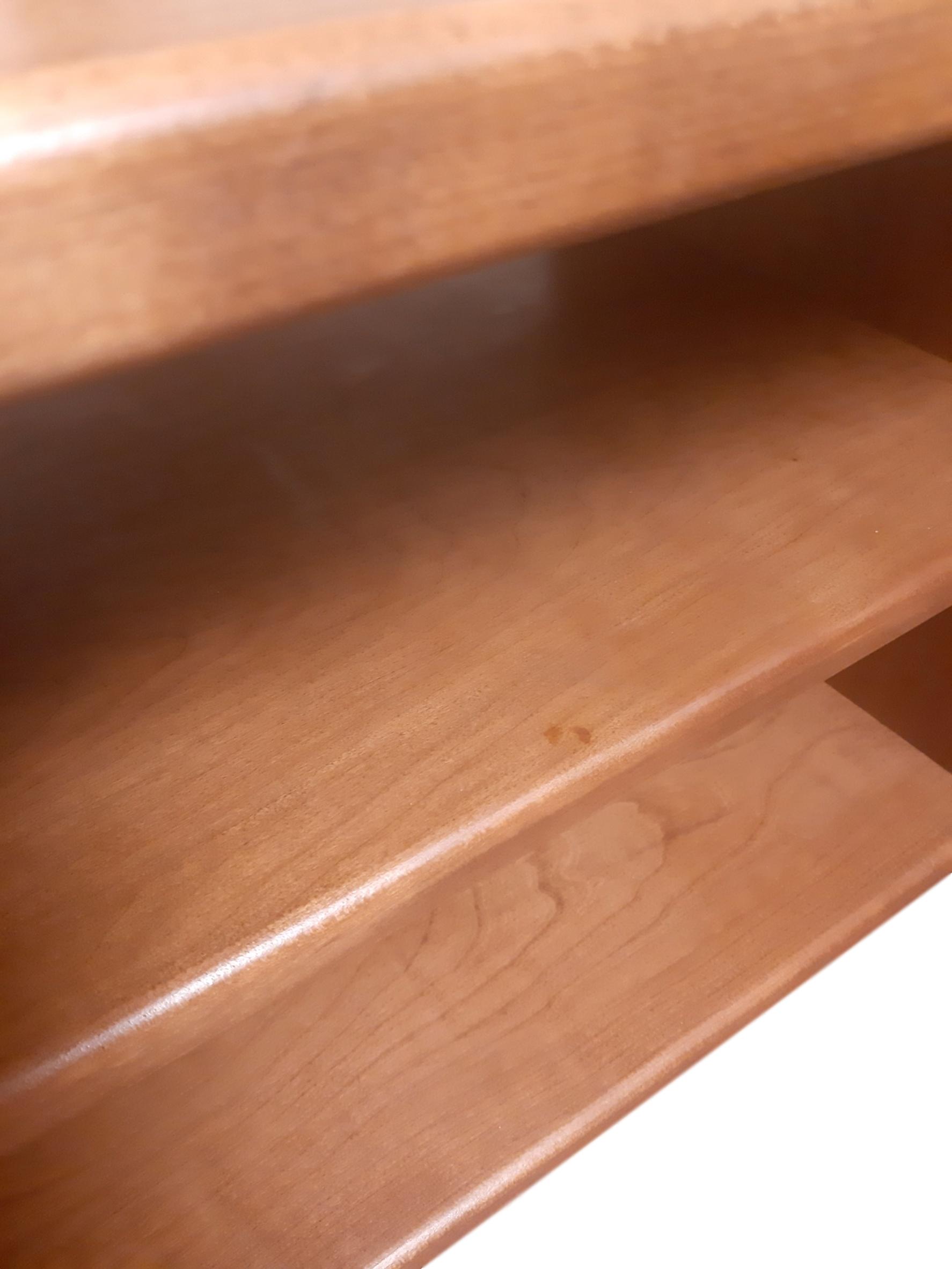 Minimalist walnut shelf, 1960s