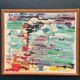 Swedish Oil on Canvas“Abstract Composition” by Klas Engman– Vintage &Framed