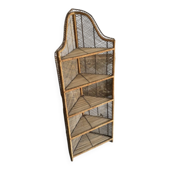 Rattan shelf, 1970