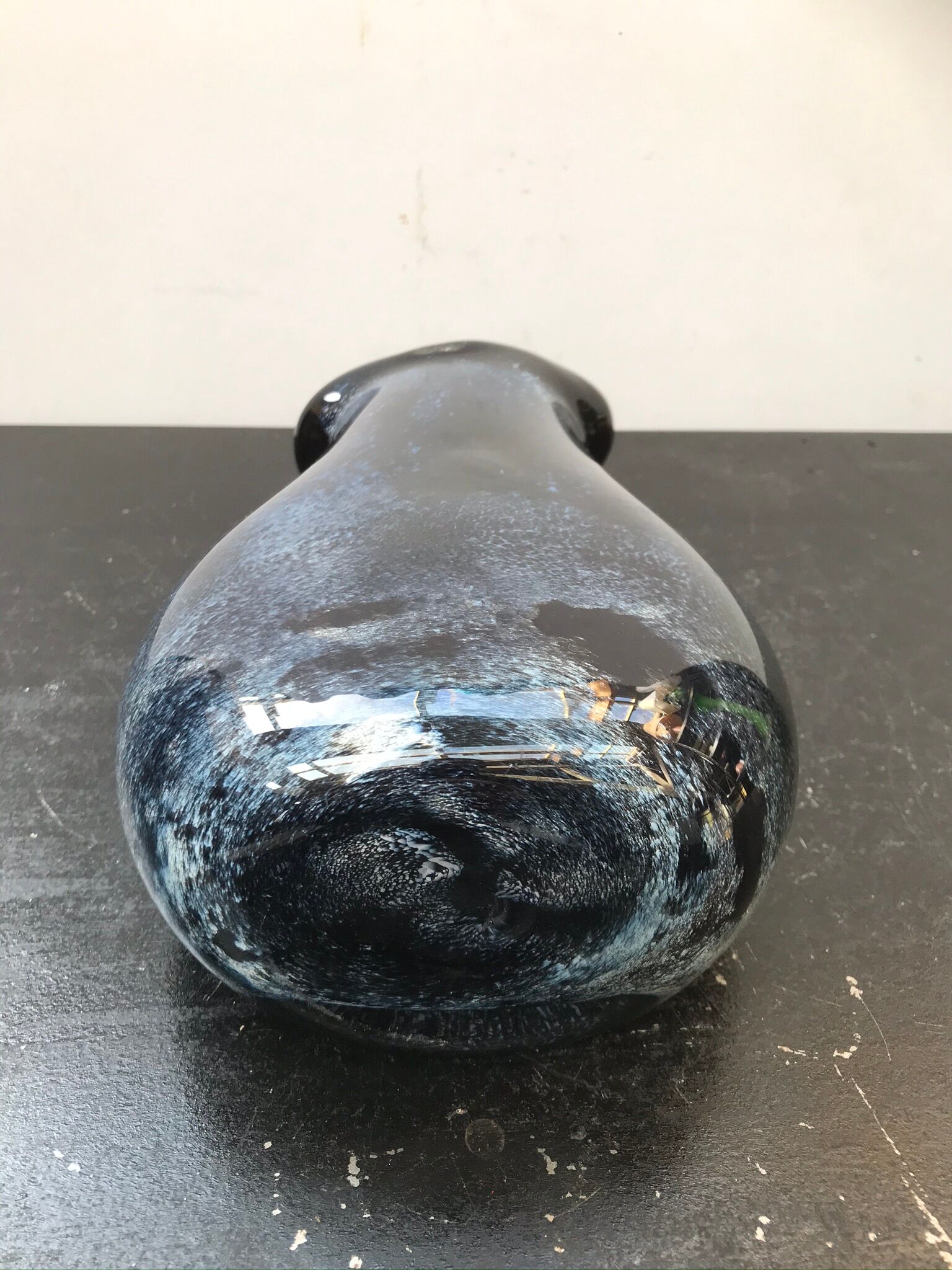Former blue blue vintage white multilayer vase