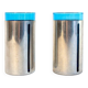 Verres recouverts d'étain, années 70, lot de 2