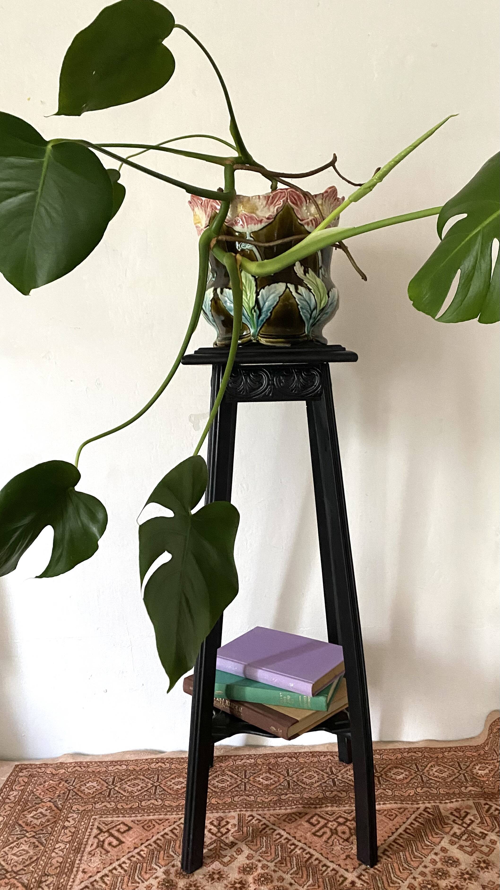 Bolster, old painted plant holder