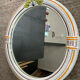 Vintage round ceramic mirror