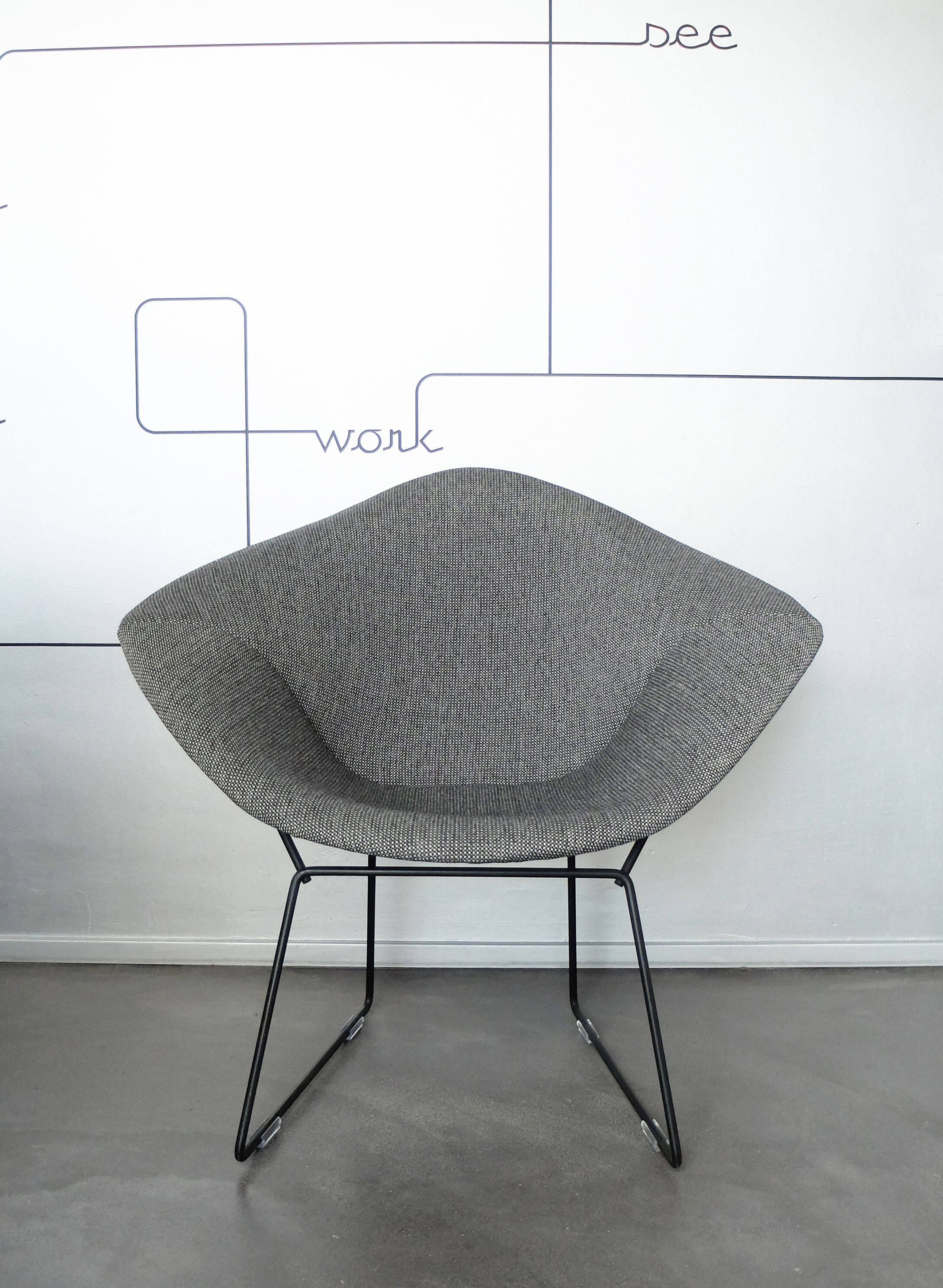 Fauteuil Diamond chair 421 par Harry Bertoia pour Knoll