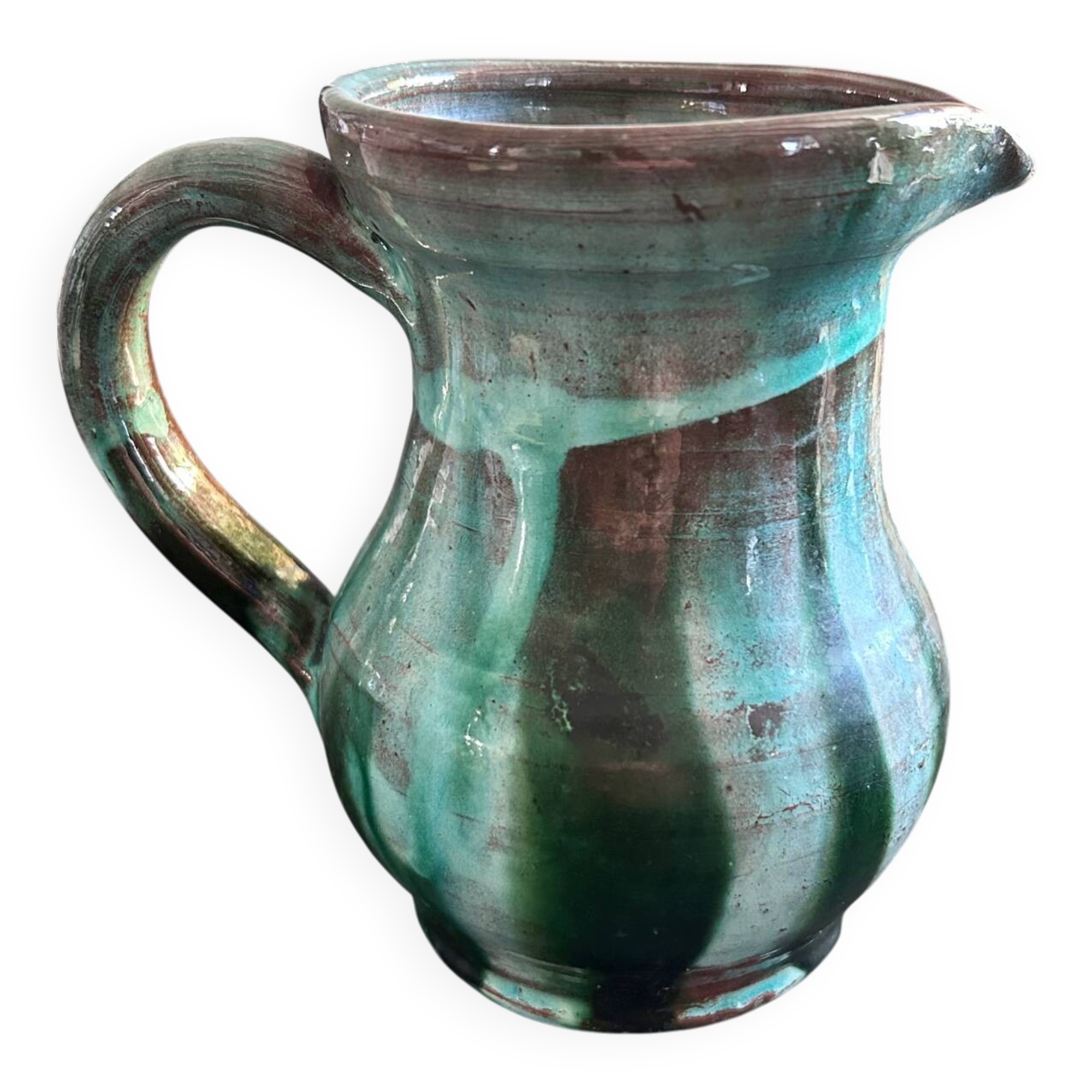 Pottery pitcher from Meyssac in Limousin