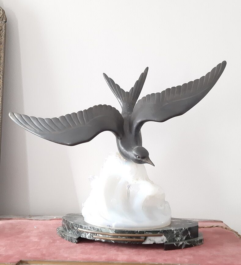 Art Deco night light lamp