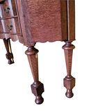Classical Dutch Oak Display Cabinet With 2 Drawers, 2nd Half Of The 18th Century