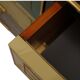 Italain Sideboard Made Of Solid Wood And Covered With Colored Glass 1950S