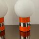Paire de lampes space age des années 60/70