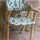 70s style wooden armchair