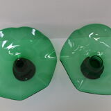Pair of Art Glass Bowls,by Glasswork Novy Bor,1930's