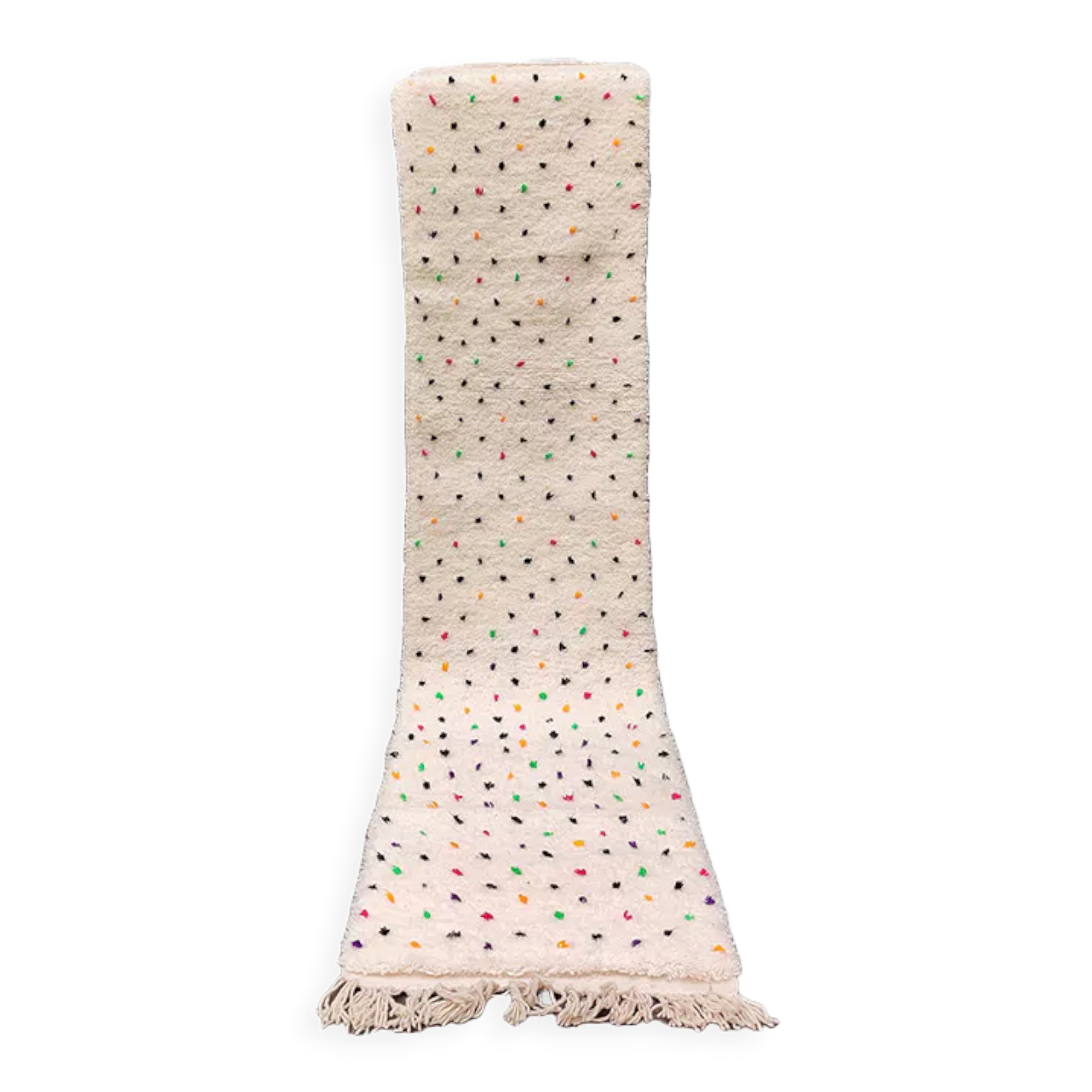 Berber corridor carpet colored peas 70x310 cm