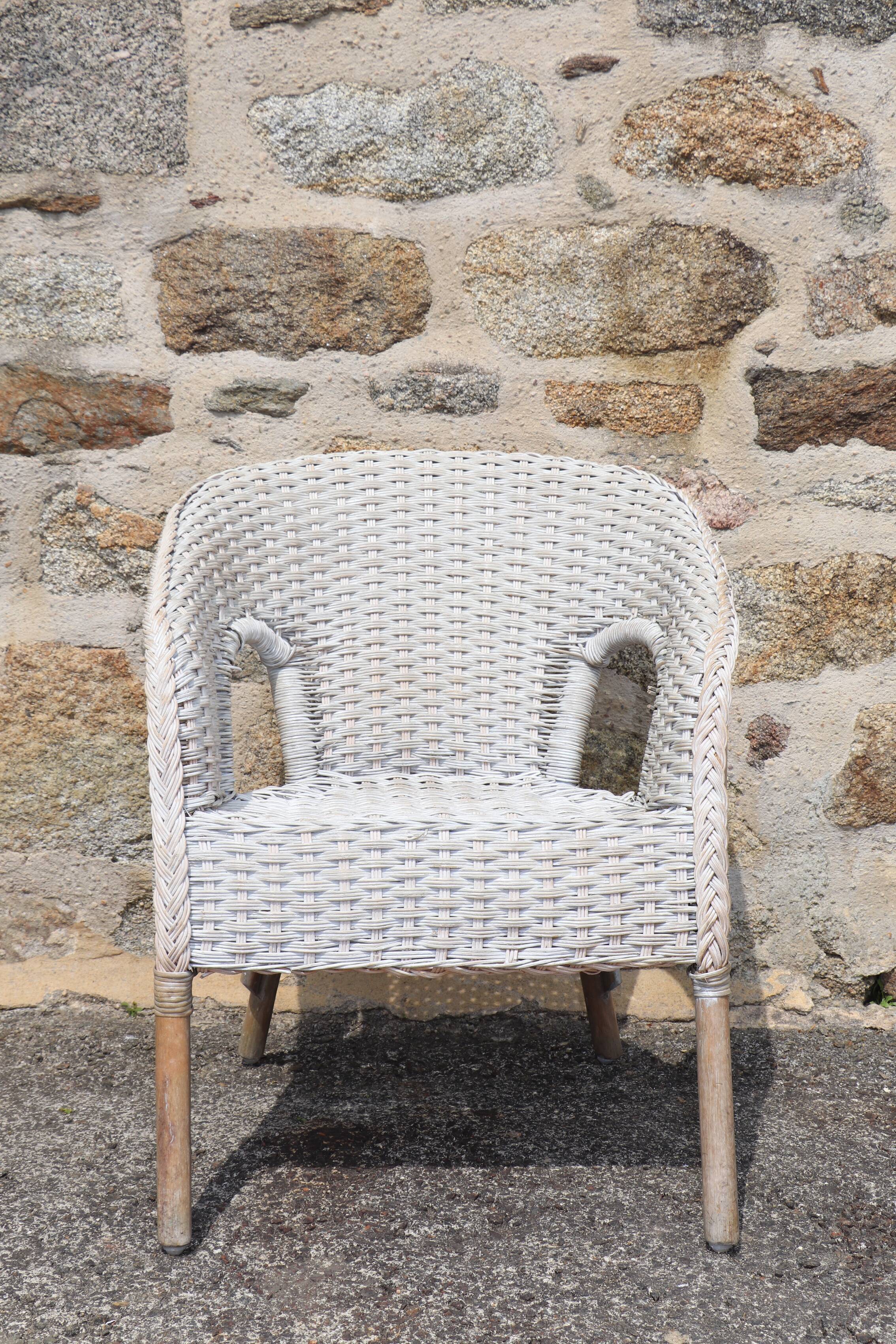 Garden wicker chair