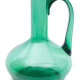 Green-handled vase
