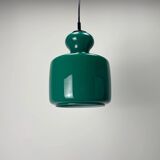 Rare green galaxy glass suspension light by Peill and Putzler 1960