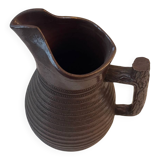 Large antique ceramic stoneware jug, glazed, 1950.