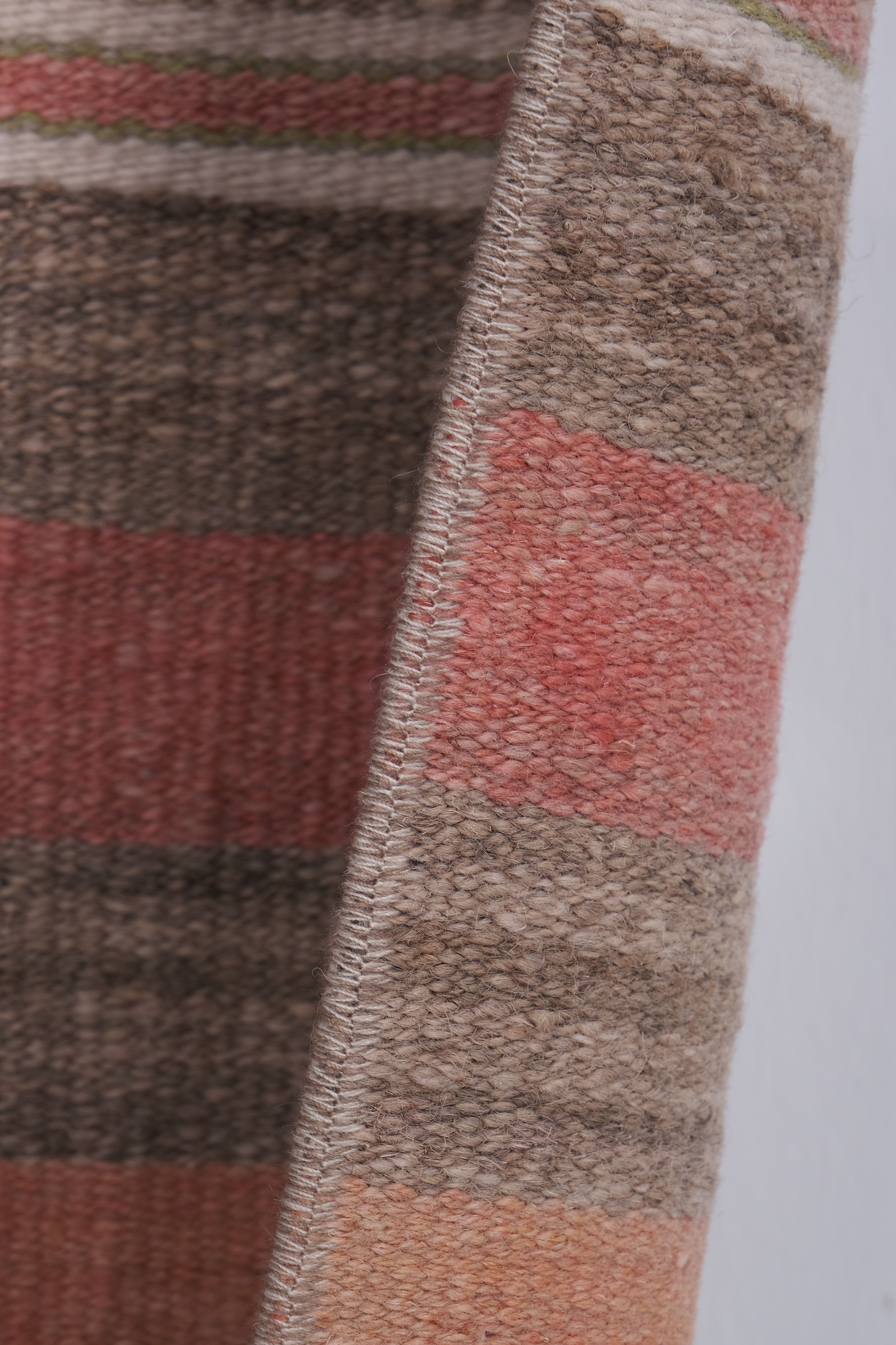 Vintage Turkish rug from Oushak, handwoven 75x353 cm