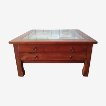 Solid teak coffee table