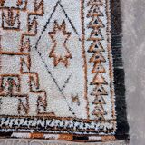 Beni Ourain Moroccan rug white - 190 x 338 cm