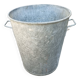 Large zinc bucket