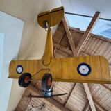 Extra Large Vintage Metal Airplane - K3215