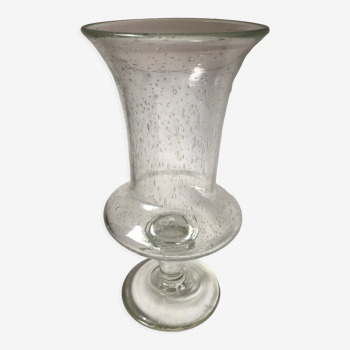 Vase de Biot verre bullé