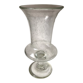 Vase de Biot verre bullé