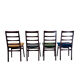 Four elegant chairs from the mid-20th century