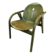 Vintage green Baumann lounge armchair from the 70s