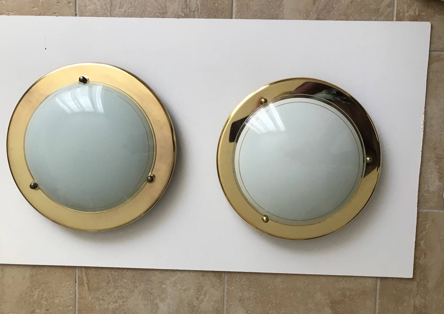 Vintage porthole lamp