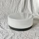 Vintage round ceiling light in white opaline and Bakelite