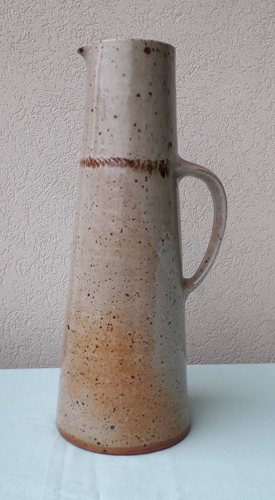 Pyrite stoneware pitcher