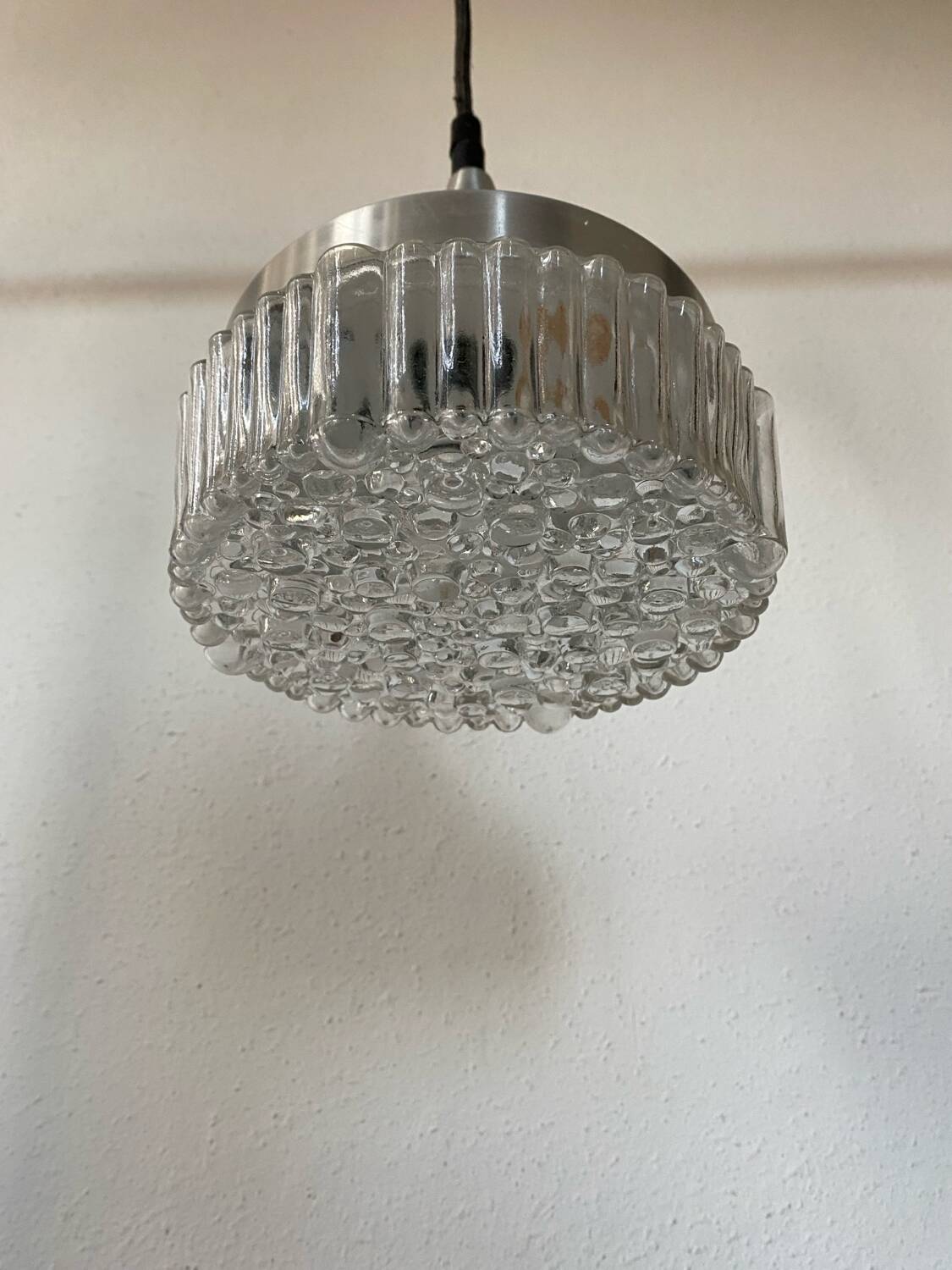 Scandinavian vintage bubble glass tulip pendant light