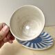 Large cup and saucer fox trott sarreguemines 1930s