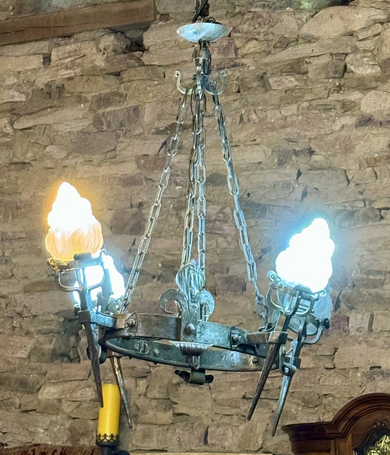 Handcrafted wrought iron chandeliers