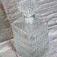 Vintage pressed glass whisky decanter