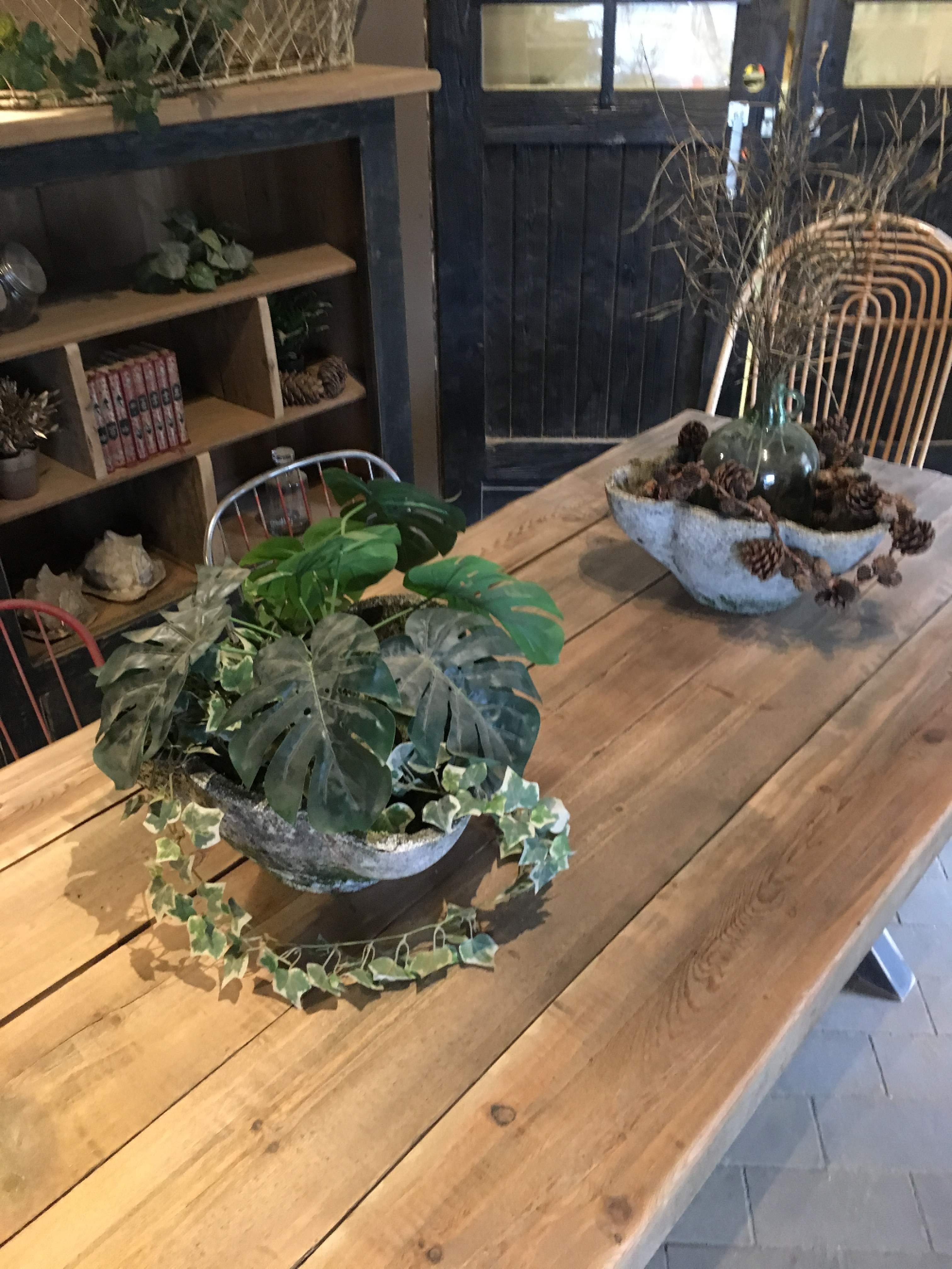 Large artisanal solid wood table